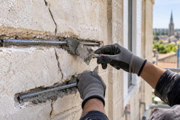 agrafage couturage de fissures bordeaux